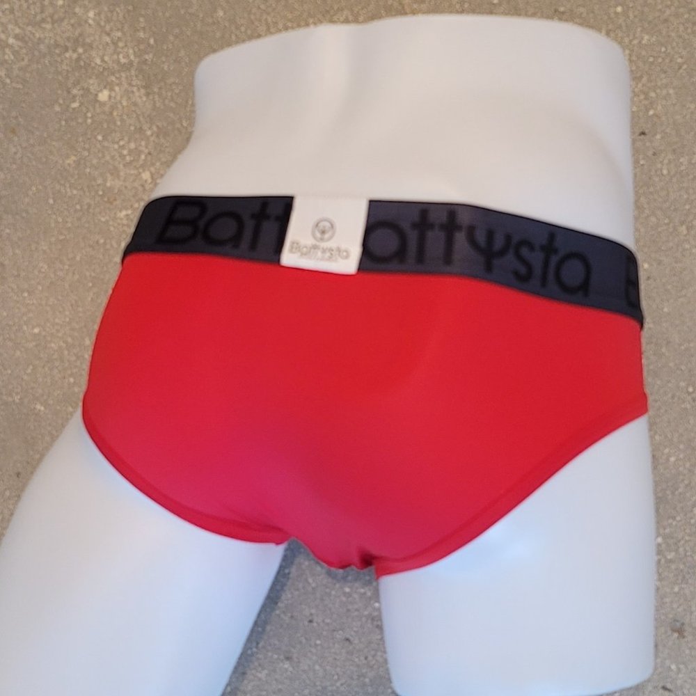 BATTYSTA RED BRIEFS - Picture 2 of 2